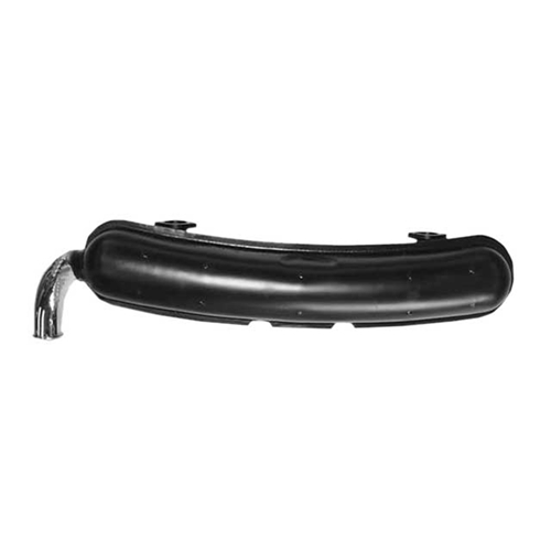 Muffler (Sport) Aluminized Steel with Black Finish & 70 mm Stainless Tail Pipe - 101010164