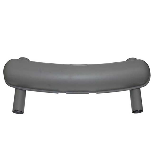 Muffler (Racing 911 R type) Primered Steel (70 mm Dual Tail Pipes) - 991010001