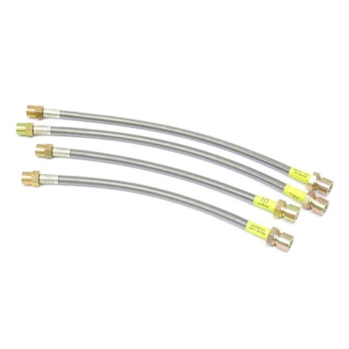 Brake Hose Set - Steel Braided with Clear Protective Jacket - 995522101