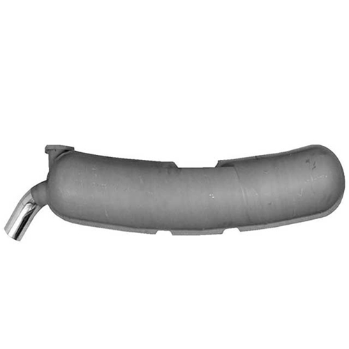 Muffler - Aluminized Steel with Grey Finish & 60 mm Tail Pipe - 101010156