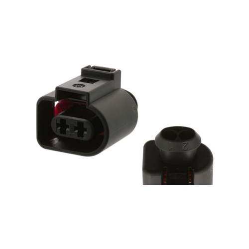 Electrical Pin Connector (2-pin black) - 1J0973722