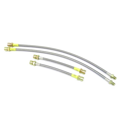 Brake Hose Set - Steel Braided with Clear Protective Jacket - 995522104