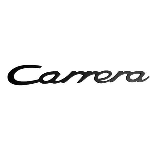 Emblem "Carrera" (Black) for Decklid - 9115590370070C