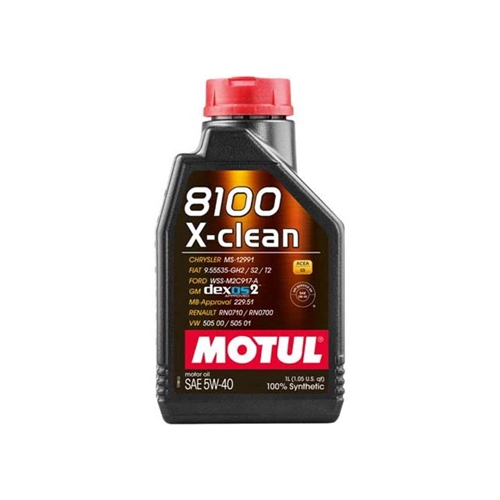 Engine Oil - MOTUL 8100 X-clean (Gen 1) - 5W-40 Synthetic (1 Liter) - 102786