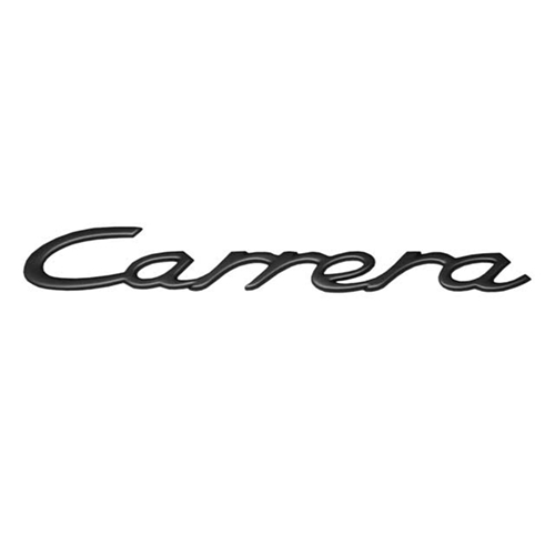 Emblem "Carrera" (Black) for Decklid - 9935592370070C
