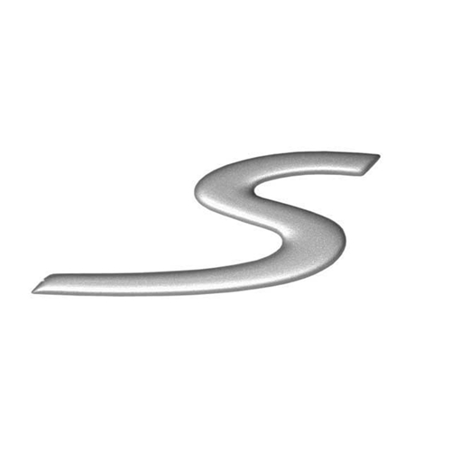 Emblem "S" (Titanium) for Trunk Lid - 986559243009A4