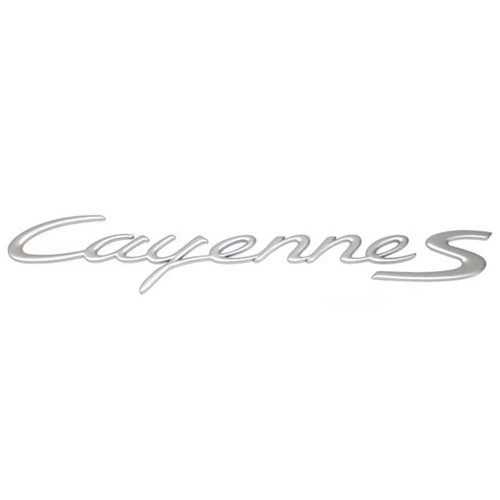 Emblem "Cayenne S" (Aluminum Satin) - 955559037014W9