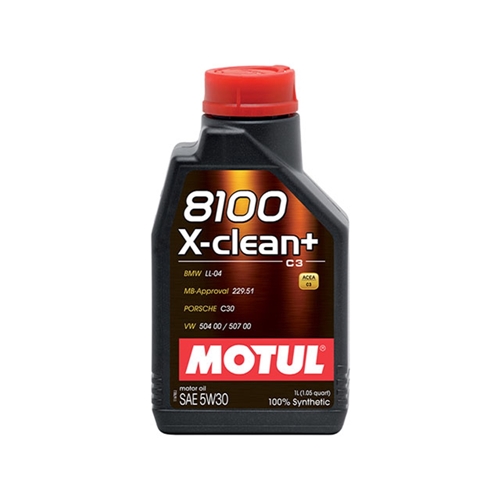 Engine Oil - MOTUL 8100 X-clean Plus - 5W-30 Synthetic (1 Liter) - 106376