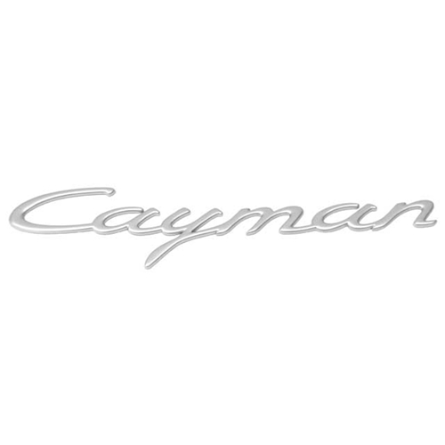 Emblem "Cayman" (Satin Aluminum) - 98755923901