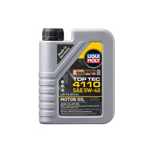 Engine Oil - Liqui Moly Top Tec 4110 - 5W-40 Synthetic (1 Liter) - 22120